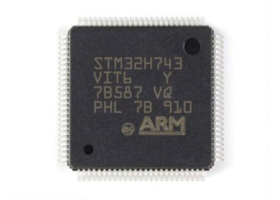 میکروکنترلر STM32H743VIT6 MCU با ARM Cortex M7 فرکانس 480 مگاهرتز، حافظه RAM 1M x 8 و 168 پورت ورودی/خروجی
