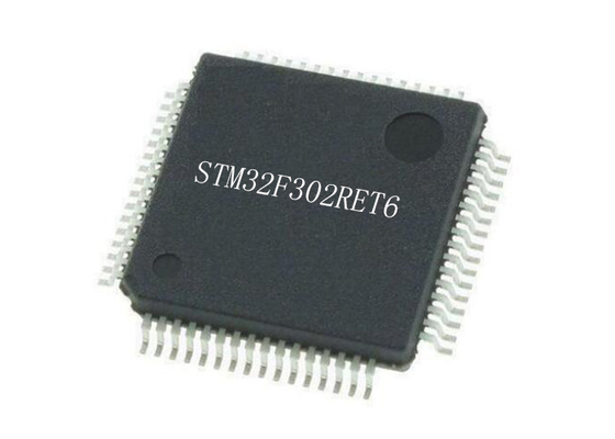 تراشه میکروکنترلرهای تک هسته ای 72 مگاهرتز LQFP64 ARM Cortex M4 STM32F302RET6 32 بیتی