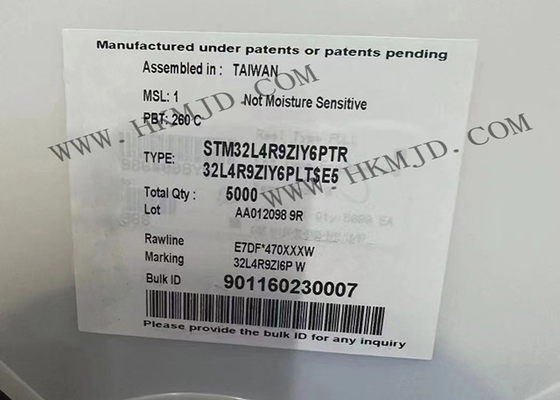 آی سی میکروکنترلر 2 مگابایتی تراشه مدار مجتمع STM32L4R9ZIY6PTR تک هسته ای 120 مگاهرتز