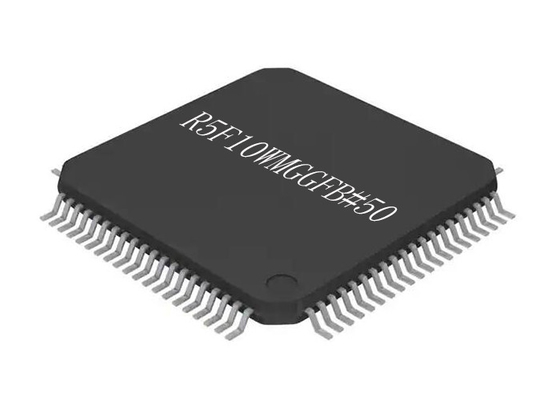 تراشه آی سی 24 مگاهرتزی R5F10WMGGFB#50 میکروکنترلر 16 بیتی تراشه LQFP80 128 کیلوبایت فلش
