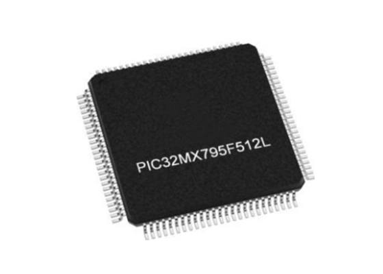 میکروکنترلرهای 512 کیلوبایتی فلش PIC32MX795F512L-80I/PT 32 بیتی تک هسته ای - MCU 100-TQFP
