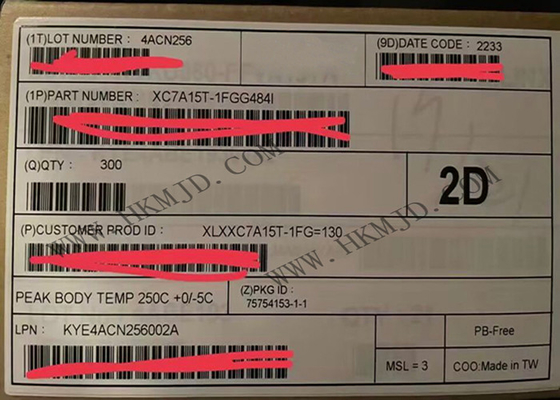 تراشه مدار مجتمع XC7A15T-1FGG484I آرایه گیت قابل برنامه ریزی فیلد Artix-7 484-BBGA