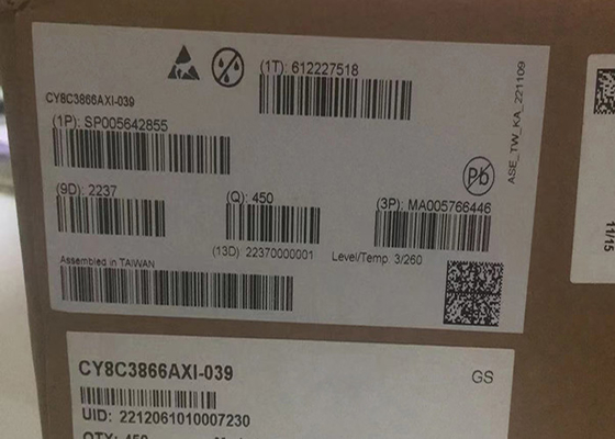 تراشه مدار مجتمع 8 بیتی 67 مگاهرتز 64 کیلوبایتی CY8C3866AXI-039 میکروکنترلر آی سی 100-TQFP