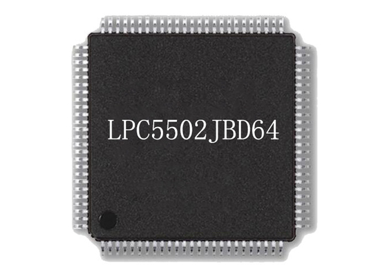 تراشه مدار مجتمع LPC5502JBD64 میکروکنترلر 96 مگاهرتز تراشه سطحی HTQFP64