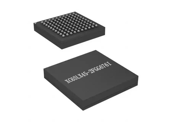 تراشه مدار مجتمع XC6SLX45-2FGG676I فیلد جاسازی شده قابل برنامه ریزی آی سی آرایه گیت