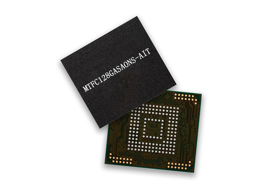 آی سی حافظه تراشه مدار مجتمع MTFC128GASAONS-AIT 1Tbit 52MHz 153-TFBGA
