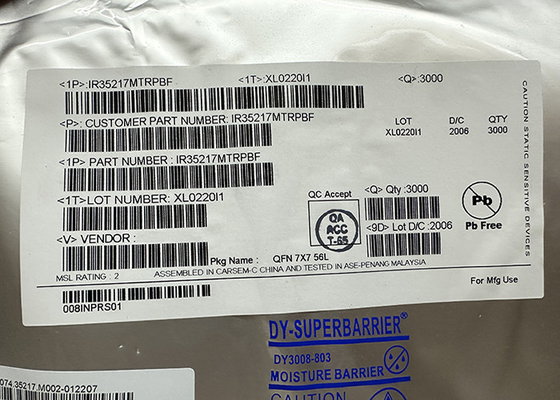 تراشه مدار مجتمع IR35217MTRPBF مدیریت توان IC 32-VFQFN سطحی