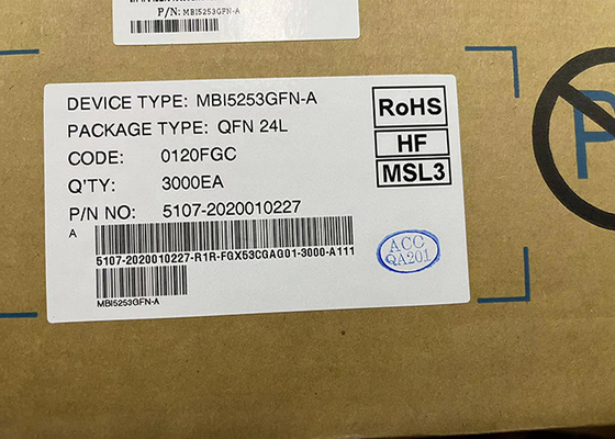 تراشه مدار مجتمع 16 کانالی MBI5253GFN-A PWM جریان ثابت LED درایور 24QFN