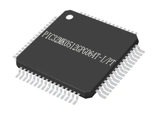 میکروکنترلر تک هسته ای PIC32MK0512GPG064T-I/PT آی سی میکروکنترلر MCU 64TQFP
