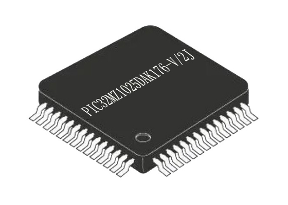 IC میکروکنترلر فلش 1 مگابایتی PIC32MZ1025DAK176-V/2J میکروکنترلر MCU 176LQFP