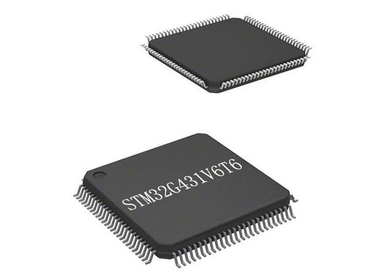 میکروکنترلر 170 مگاهرتز MCU STM32G431V6T6 میکروکنترلر IC 100LQFP تک هسته ای