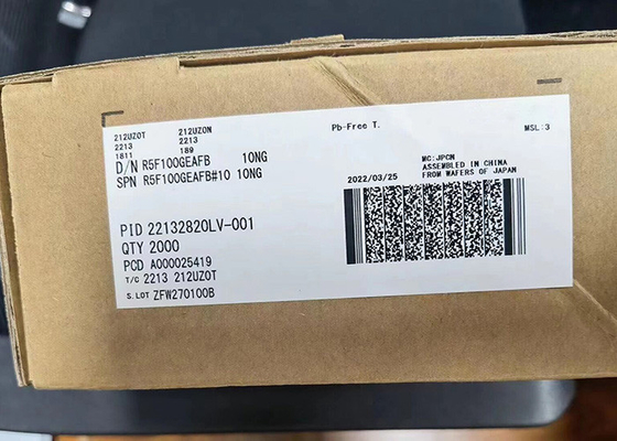 میکروکنترلر 32 مگاهرتز MCU R5F100GEAFB تراشه میکروکنترلر 16 بیتی 48LQFP کم مصرف