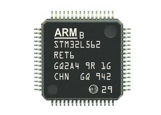 میکروکنترلرهای تعبیه شده 512 کیلوبایتی FLASH STM32L562RET6 64-LQFP سطحی