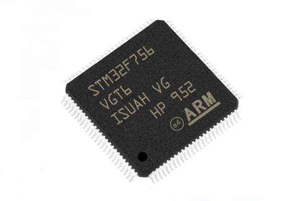 میکروکنترلر STM32F756VGT6 MCU ARM Cortex-M7 32 بیتی تک هسته ای LQFP100 216 مگاهرتز