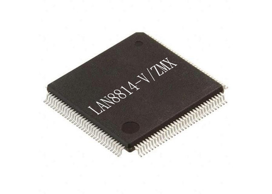 مدارهای یکپارچه الکترونیکی 128-TQFP LAN8814-V/ZMX 4-Port Ethernet Transceiver IC