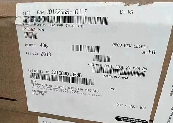 گیرنده کانکتور 150 10122665-101LF سیستم کانکتور Backplane 50VAC با سرعت بالا