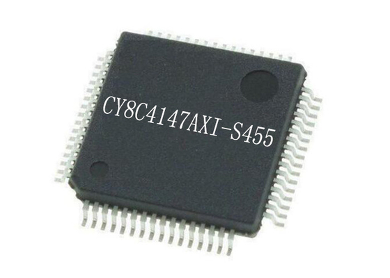 میکروکنترلرهای 32 بیتی تک هسته ای CY8C4147AXI-S455 تراشه های آی سی TQFP64 48 مگاهرتز