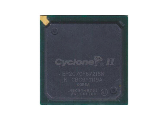 مدار مجتمع آرایه دروازه قابل برنامه ریزی میدانی EP2C70F672I8N 672-FBGA FPGA