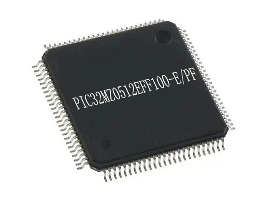 تراشه های آی سی میکروکنترلرهای تک هسته ای 32 بیتی PIC32MZ0512EFF100-E/PF TQFP100