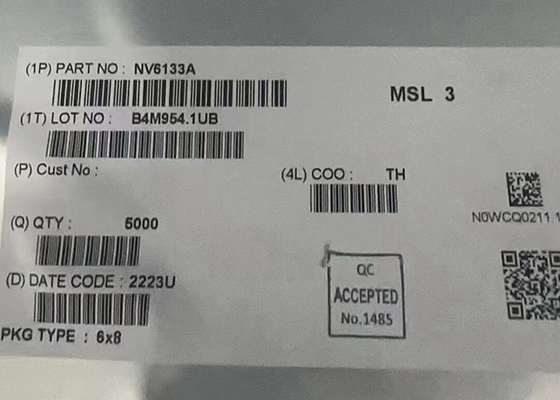 Load Drivers Chip NV6133A GaNFast Power IC 30-QFN تراشه مدار مجتمع 330 میلی اهم