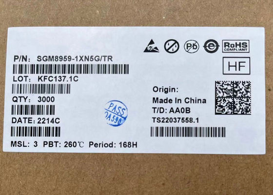 تقویت کننده عملیاتی 1.8 ولتی تک SGM8959-1XN5G کم نویز و با دقت بالا دریفت صفر