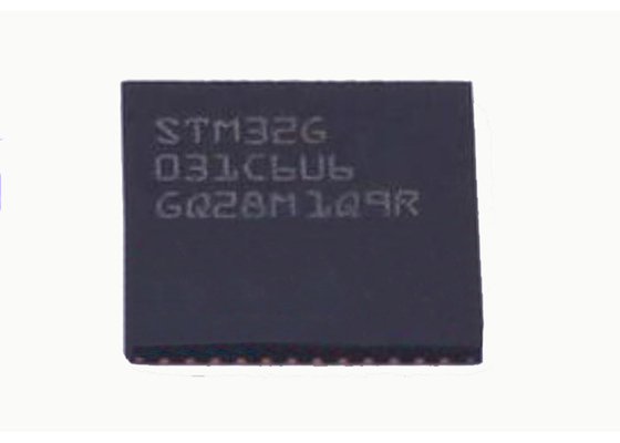 IC میکروکنترلر 64 مگاهرتز MCU STM32G031C6U6 ARM Cortex-M0+ 48-UFQFN
