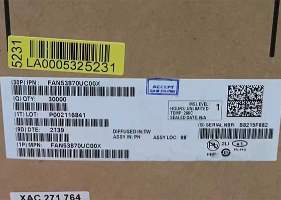 FAN53870UC00X 20-XFBGA تراشه مدار مجتمع تراشه های مدیریت توان ضریب هوشی پایین