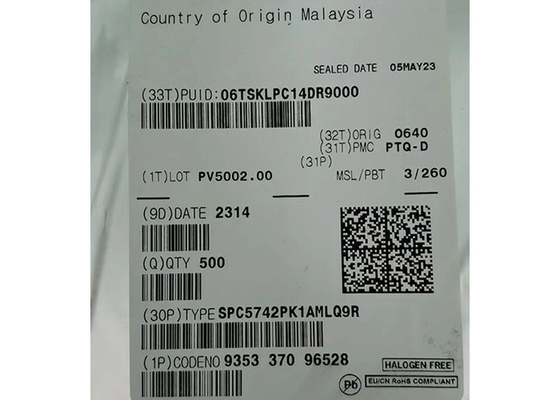 SPC5742PK1AMLQ9R 32 بیتی دو هسته ای 200MHz میکروکنترلرهای جاسازی شده IC 144-LQFP
