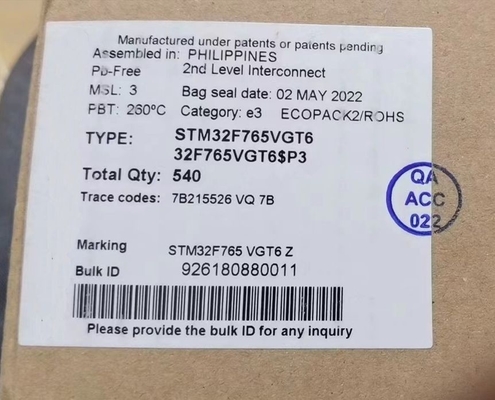 میکروکنترلر MCU STM32H573IIT6 MCU 640KB 32 بیتی ARM Cortex-M33 با TrustZone