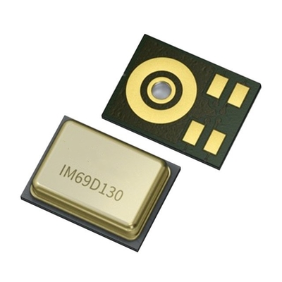 IC حسگر IM69D130V01XTSA1 میکروفون MEMS با خطی بودن خروجی بالا تا 130dBSPL