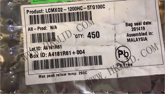آرایه دروازه قابل برنامه ریزی LCMXO2-1200HC-5TG100C 79 I / O MachXO2 Field Programmable Gate Array IC 100-LQFP