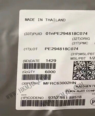 تراشه مدار یکپارچه MFRC63002HN 3V RFID Transponder IC 32-VFQFN