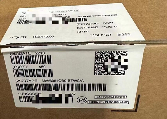 ماژول ارتباطات بی سیم 88W8964CB0-BTWC/A 160MHz پهنای باند دو باند WiFi SoC