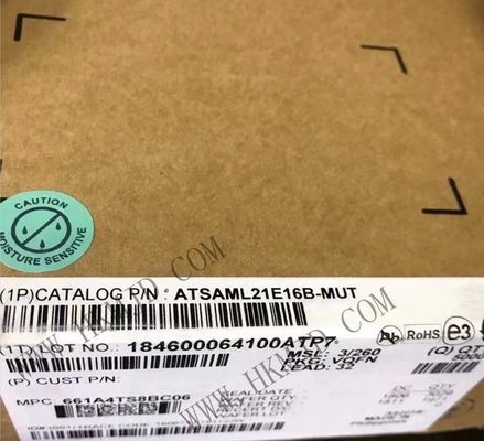 MCU میکروکنترلر ATSAML21E16B-MUT 10 کانال 48MHz 8Bit MCU جاسازی VQFN32