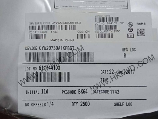 ماژول ارتباطات بی سیم CYW20730A1KFBGT 2.4GHz Single Chip BT Transceiver