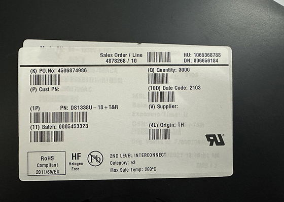 تراشه مدار یکپارچه DS1338U-18 ساعت های سریال زمان واقعی با قدرت پایین MSOP-8