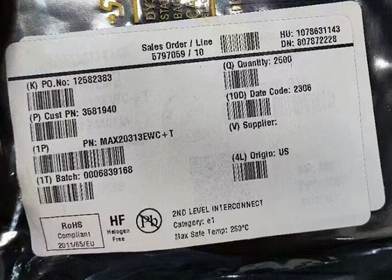 تراشه مدار یکپارچه MAX20313EWC 500mA تا 6A سوئیچ های محدوده جریان تنظیم پذیر