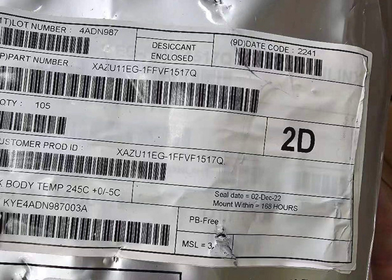 XAZU11EG-1FFVF1517Q 256KB چهار هسته ای جاسازی شده SoC بسته FPGA IC 1517-BBGA