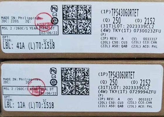 تراشه مدار یکپارچه TPS43060RTET کنترلرهای DC-DC با تقویت همزمان WQFN-16