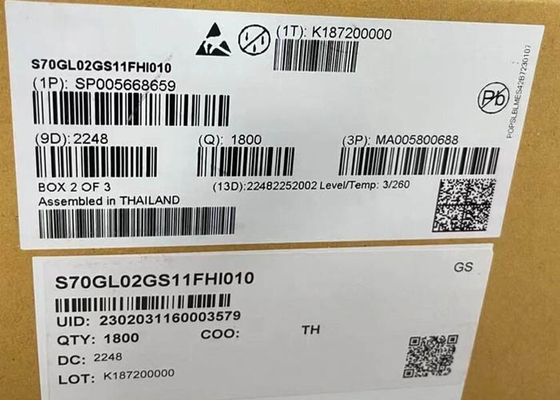 تراشه حافظه IC S70GL02GS11FHI010 2Gbit Parallel NOR Flash Memory Chip BGA-64