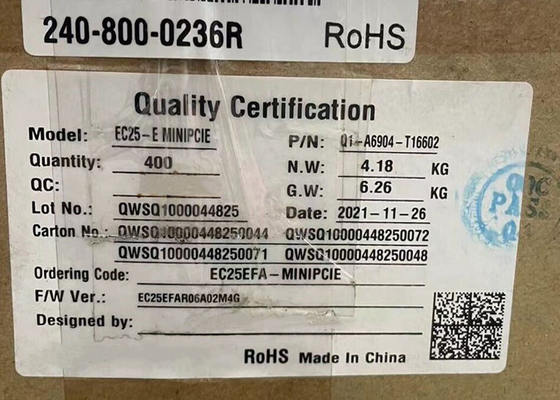 ماژول ارتباط بی‌سیم EC25EFA-MINIPCIE-S سری Mini PCIe LTE Cat 4