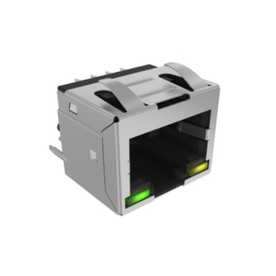 RJE881882140 کانکتورهای کم پروفایل عمودی RJ45 EMI ساکت کانکتورهای جیک ماژولار