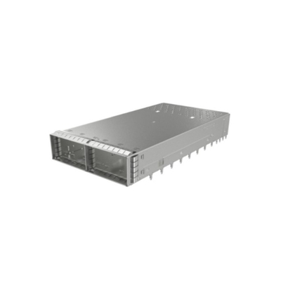 UE62-B2620-021E1 کانکتورهای 1x2 OSFP Cage Connector با سوراخ های باز کننده EMI