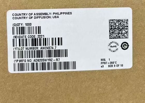 AD8205WYRZ چیپ مدار یکپارچه واحد 42 ولت تقویت کننده سیستم تفاوت