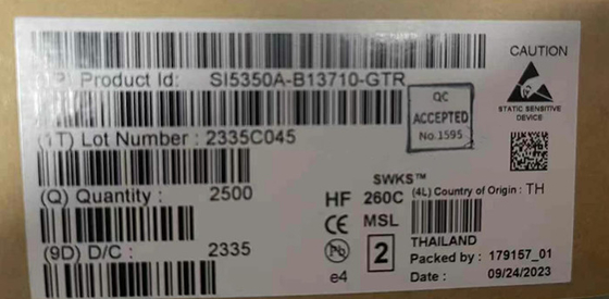 SI5350A-B13710-GTR چیپ مدار یکپارچه ژنراتور ساعت CMOS 10-MSOP