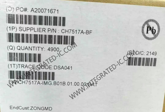 CH7517A چیپ مدار یکپارچه کم مصرف نمایشگاه به VGA کنورتر QFN-40