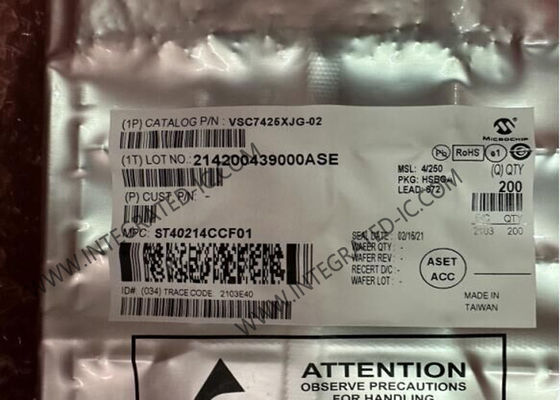 آی سی اترنت VSC7425XJG-02 10 پورت مدیریت شده لایه 2-ایترنت سوئیچ آی سی با 12 گیرنده BGA-672