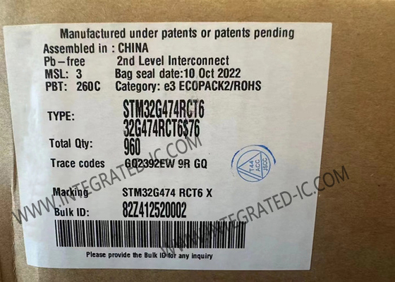 آی سی میکروکنترلر 170 مگاهرتزی MCU STM32G474RCT6 ARM Cortex-M4F LQFP64