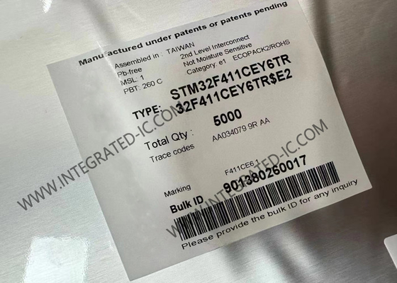 میکروکنترلر MCU STM32F411CEY6TR 32 بیت میکروکنترلر تک هسته ای IC UFBGA49