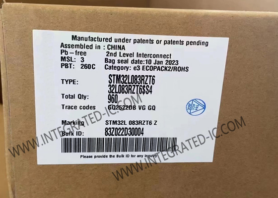 STM32L083RZT6 میکروکنترلر MCU 32MHz میکروکنترلرهای 32 بیتی LQFP-64